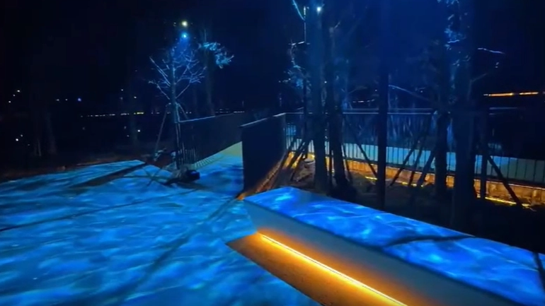 The project case of landscape lamps
