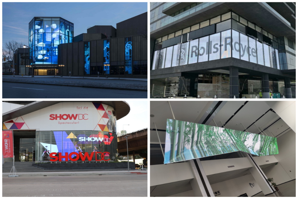 The Revolution of Chinese Transparent Glass LED Display Big Screens